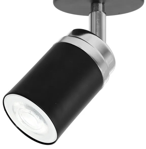 Faretto RENO 1xGU10/8W/230V nero/cromo