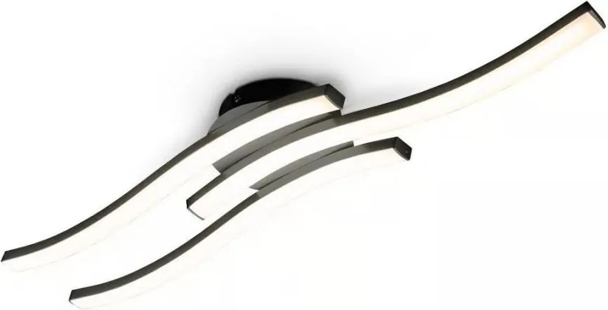 Plafoniera LED 3xLED/6W/230V 2700K nera