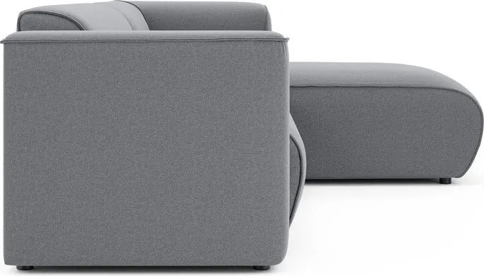 Divano angolare grigio chiaro (con penisola a destra/con chaise lounge) Merid – Ropez