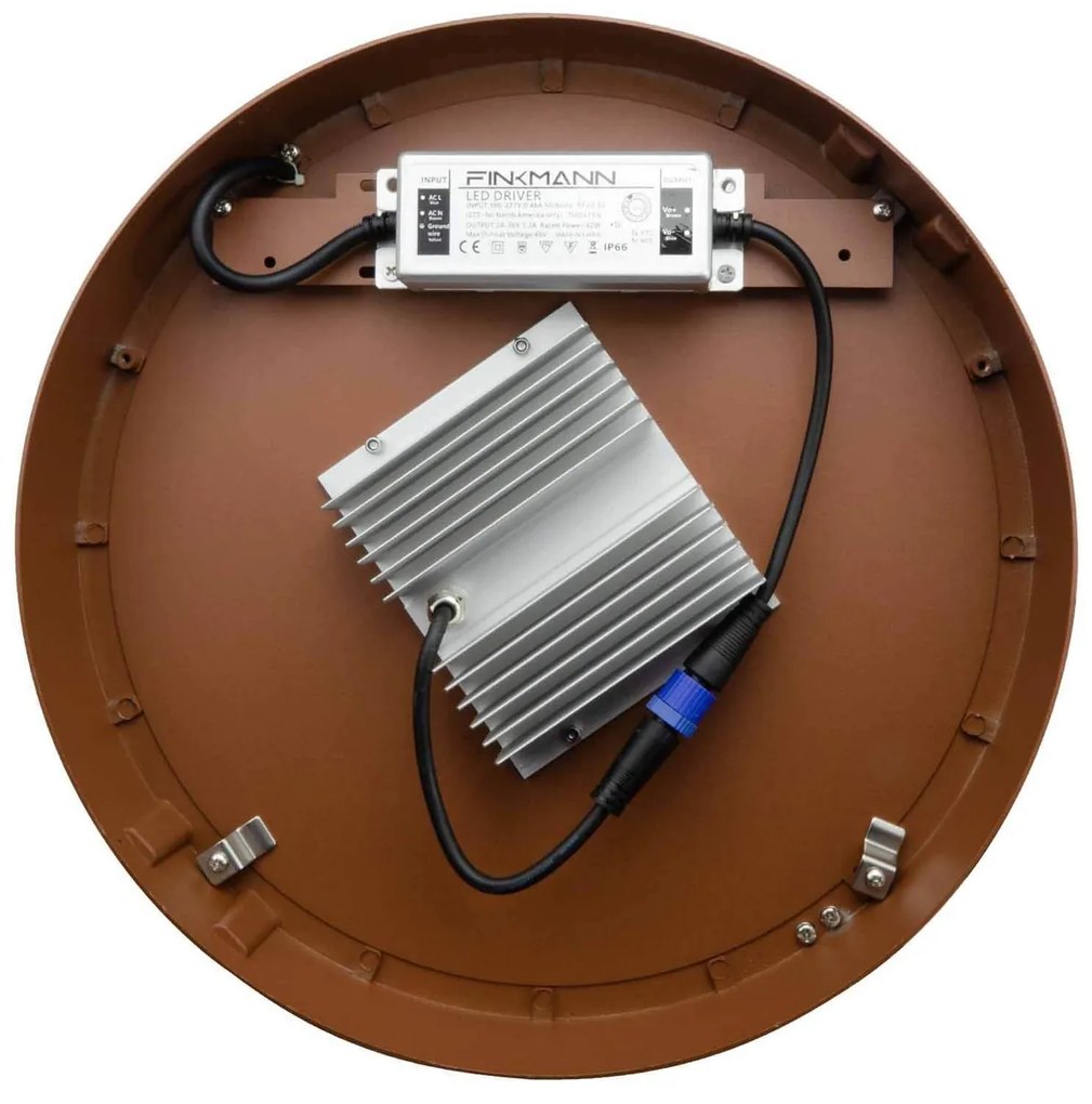 Lampione Stradale 40W 120lm/W Corten - Lumileds Colore Bianco Naturale 4.000K