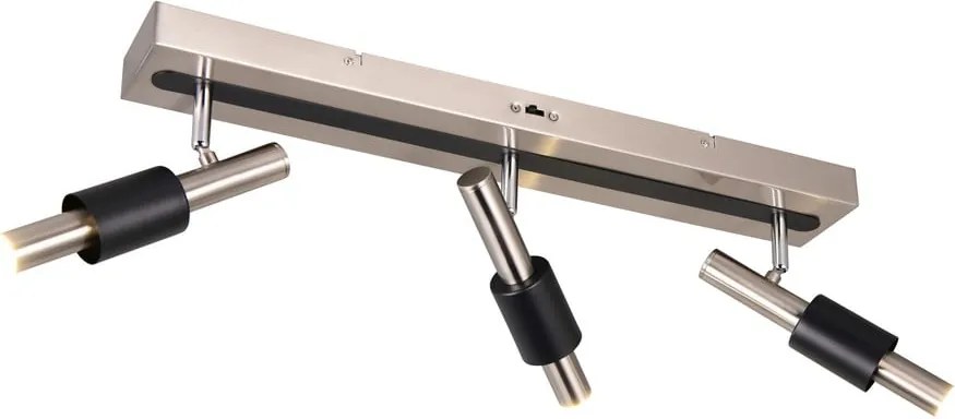 Faretto LED nero e argentato 20,5x63 cm Ikaris – Trio Select