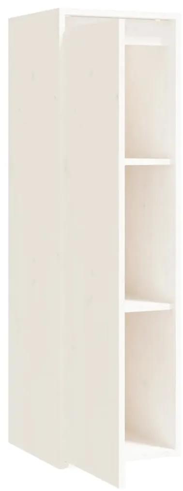 Pensile bianco 30x30x100 cm in legno massello di pino