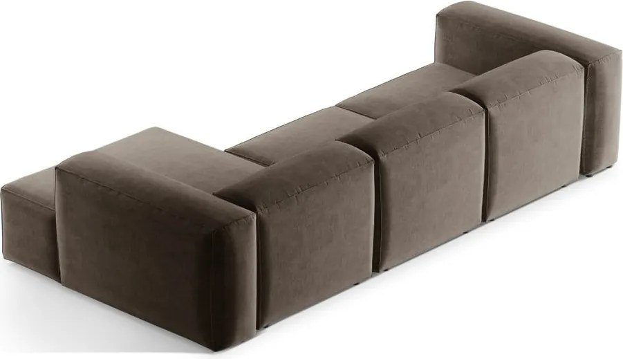 Divano angolare marrone (con penisola a destra/con chaise lounge) Bergamo – Cosmopolitan Design