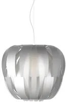 Sospensione 2 Luci Silver in Metallo Cromato Cm. 60 x 54h