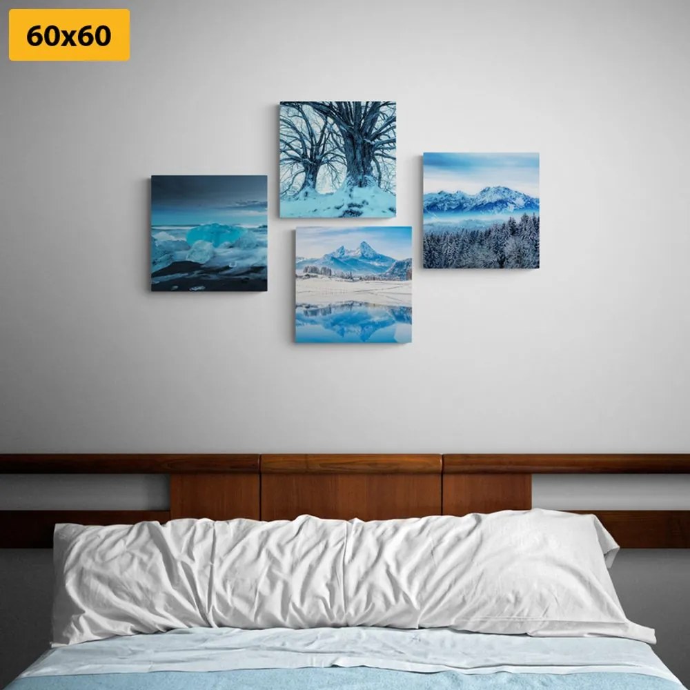 Set di quadri – Regno innevato