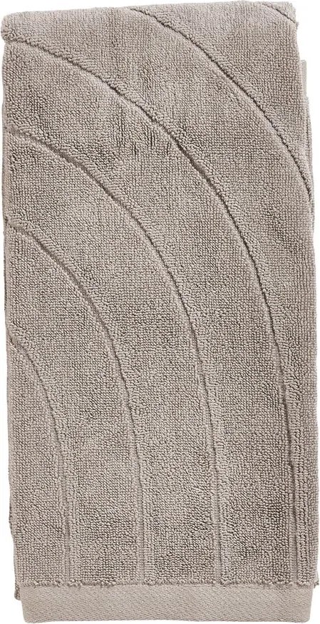 Asciugamano grigio in spugna di cotone 50x100 cm Time - Zone