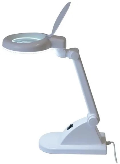Lampada da tavolo a LED con lente d'ingrandimento LED/6W/230V bianca