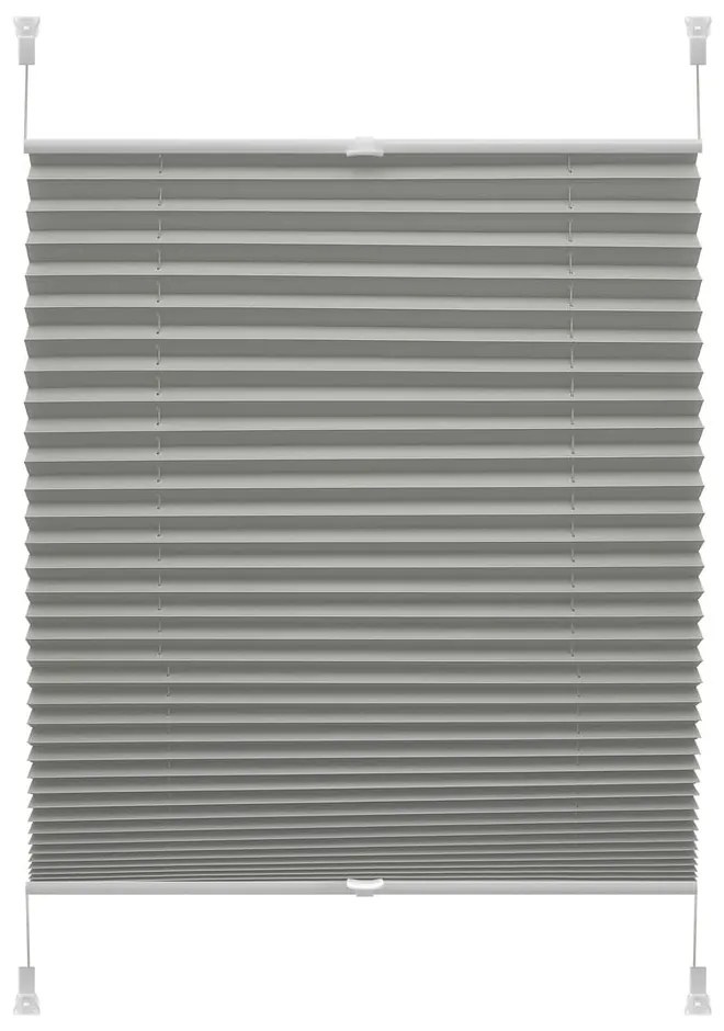 Tenda a pacchetto color antracite 42,5x150 cm Plisé Verona Termo – Gardinia