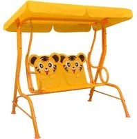 Dondolo a Panchina per Bambini Giallo 115x75x110 cm in Tessuto cod mxl 43169