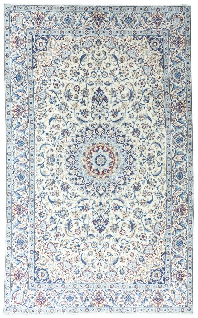 Nain Tappeto persiano 320x200 Beige (Iran) Annodato A Mano