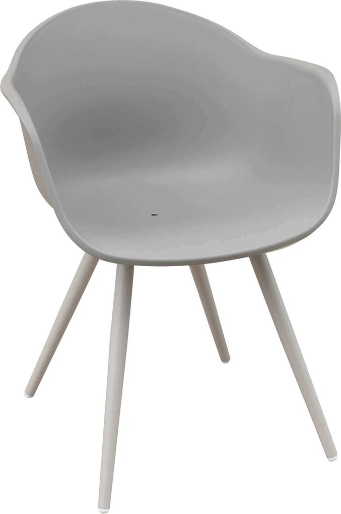 JERRI - set tavolo in alluminio cm 90/180 x 90 x 75 h con 8 Poltrone Dynamo