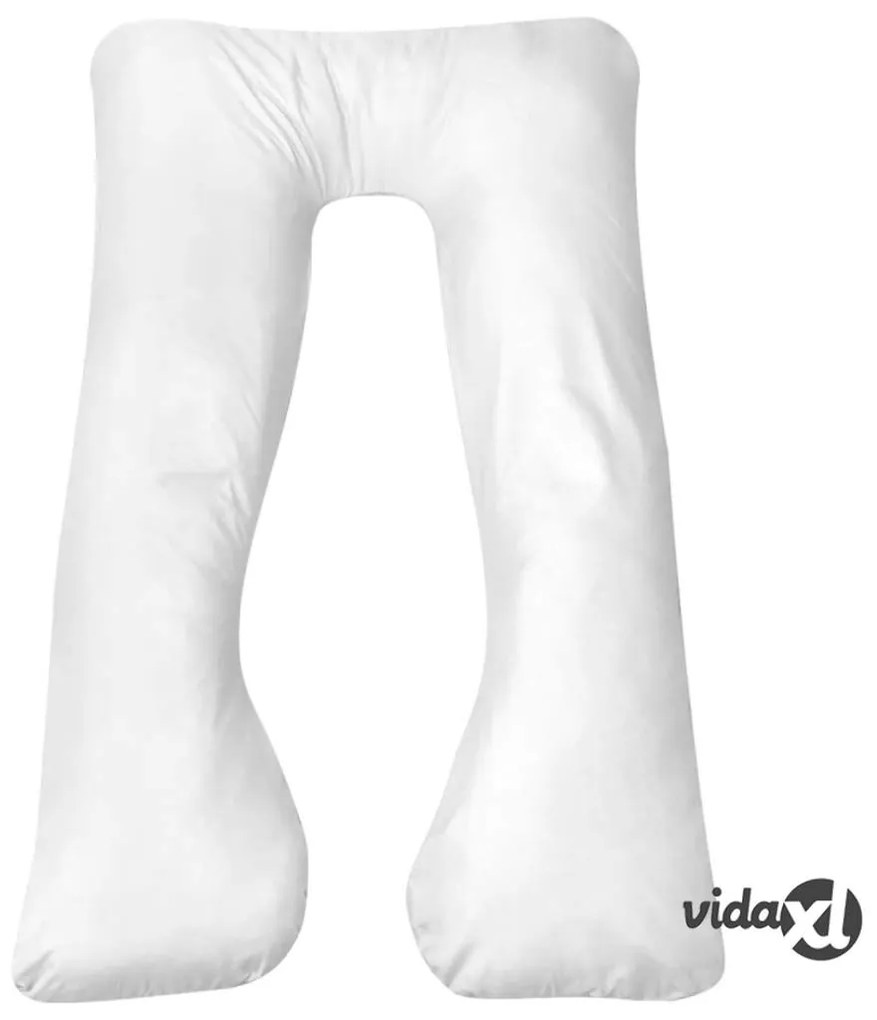 vidaXL Cuscino di Gravidanza 90x145 cm Bianco