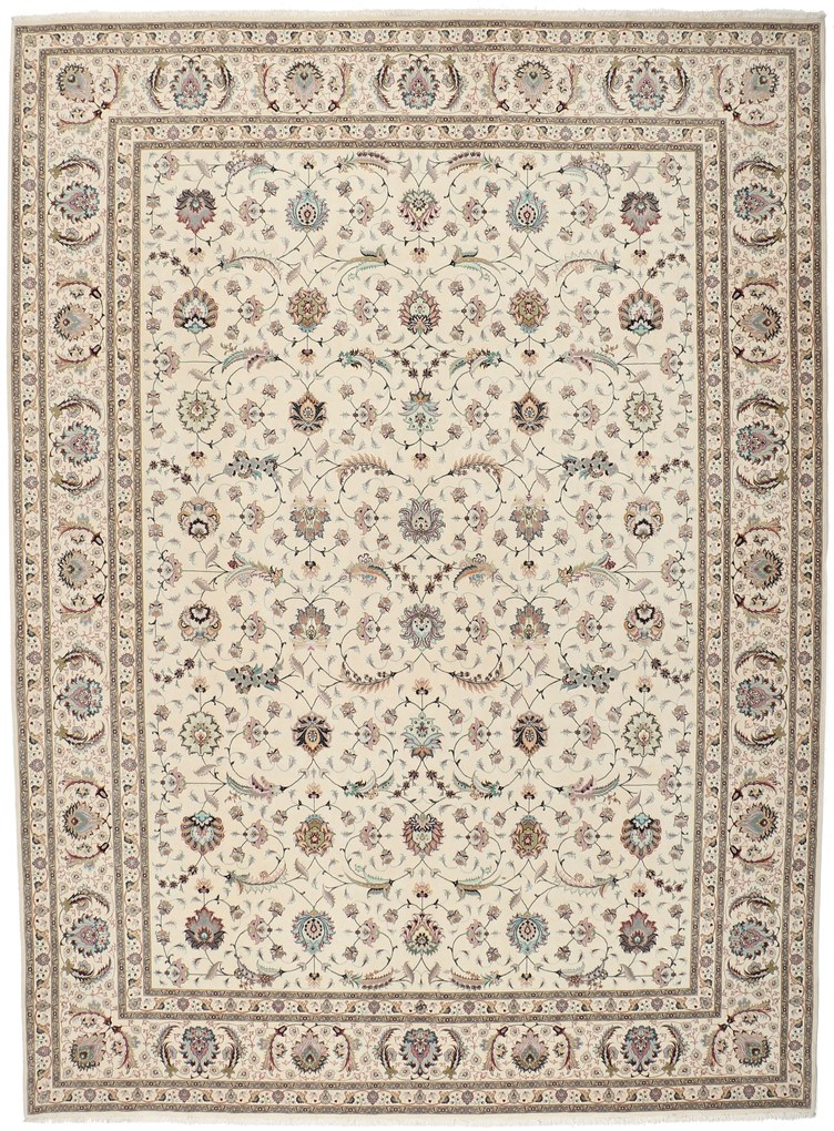 Tabriz Tappeto 410x300 (Iran) Annodato A Mano