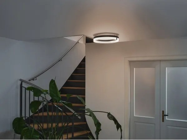 Osram - Plafoniera LED DECOR CIRCLE, 25W/230V, diametro 40 cm, nero/bianco