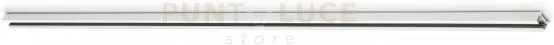 Duoline binario metallo bianco lunghezza 160cm