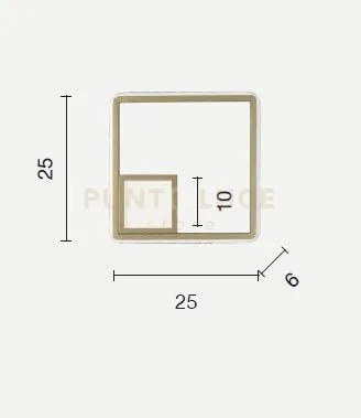 Plafoniera dowel silver led 3000k 22w 1817lm 24cm dimmerabile