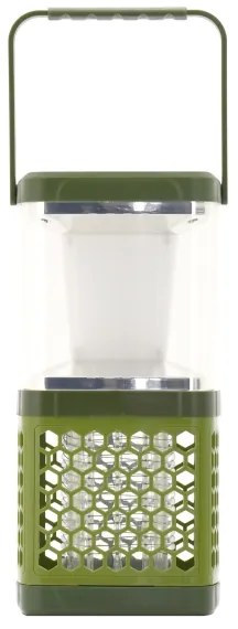 Lampada portatile ricaricabile a LED con una trappola per insetti LED/3W/1800 mAh verde
