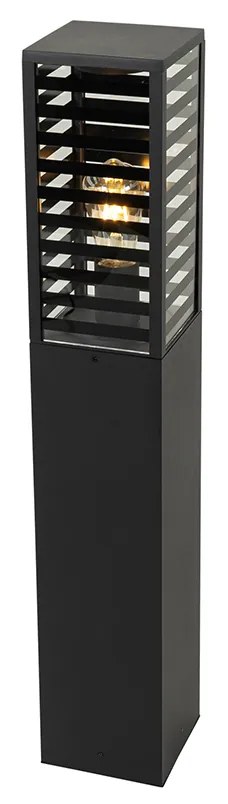 Lampada da terra per esterni moderna nera 80 cm IP44 - Reims