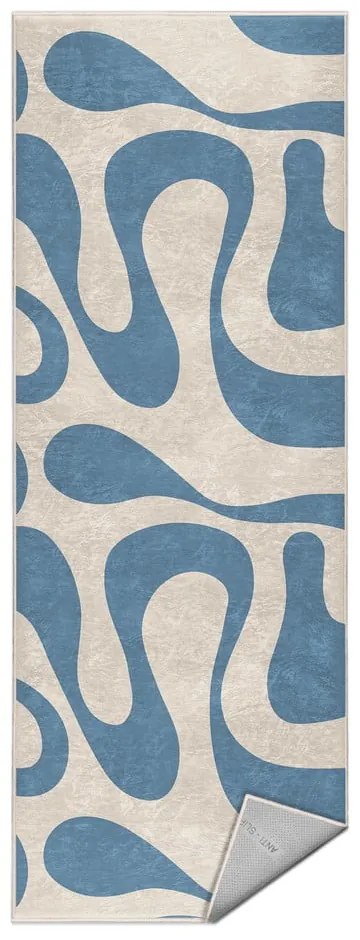 Passatoia blu lavabile 80x200 cm Blue Latte – Mila Home