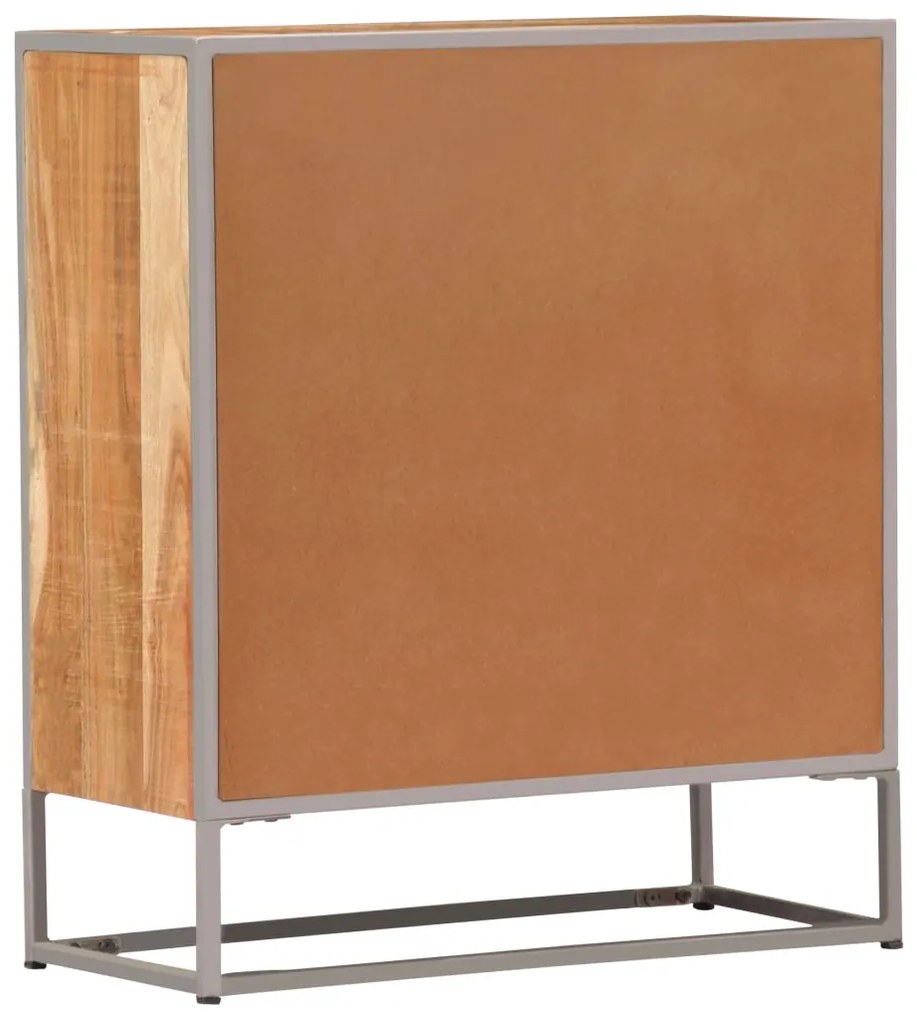 Credenza 65x30x75 cm in legno massello di acacia