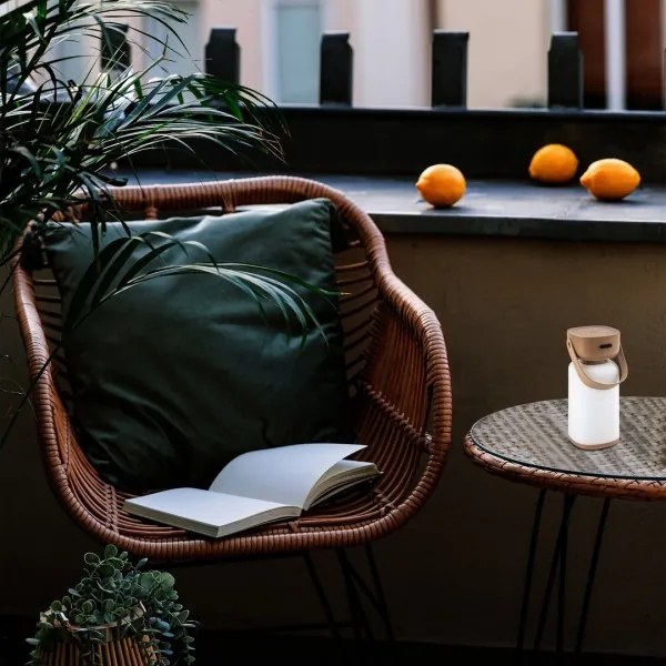 Rabalux 77143- LED Dimmerabile ricaricabile touch per esterni lampada da tavolo FUNES LED/3W/5V IP44 marrone