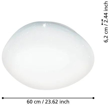 Eglo 900129 - Plafoniera dimmerabile LED RGBW SILERAS-Z LED/33W/230V