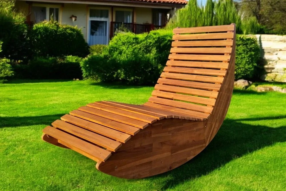 Lettino da giardino moderno in legno di acacia di Kanpur Garden Point