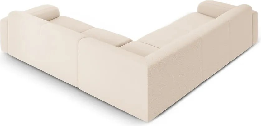 Divano angolare beige in tessuto bouclé (angolo variabile / a L) Molino - Micadoni Home