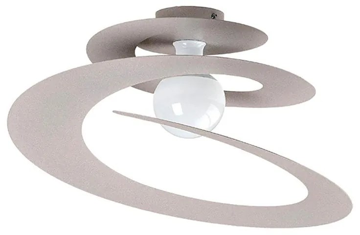 Plafoniera moderno Spirale Ø 50 cm ambrato IP20, 1XE27