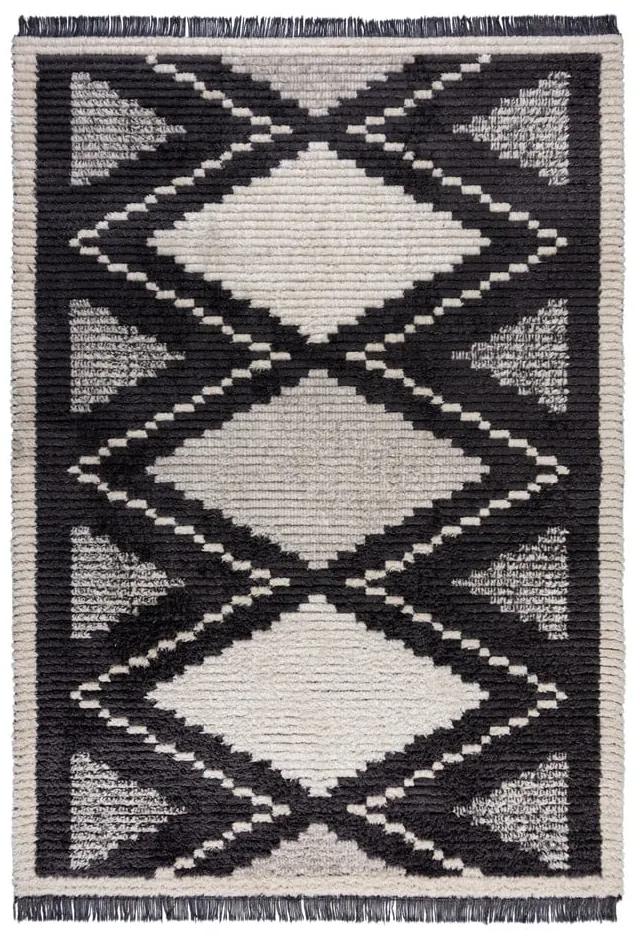 Tappeto grigio scuro 120x170 cm Domino Zaid Berber - Flair Rugs