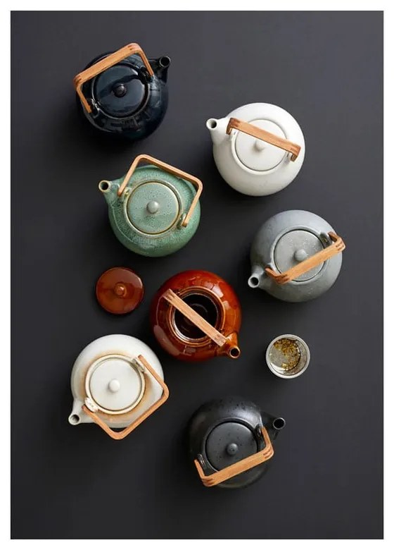 Teiera verde in ceramica con filtro 1,2 l Gastro Green – Bitz