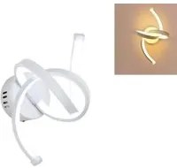 APPLIQUE LAMPADA INTERNO MODERNA PARETE MURO SPIRALE 15W LUCE CALDA ST-005