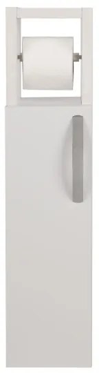 Mobiletto con porta carta igienica STAR 65x15 cm bianco