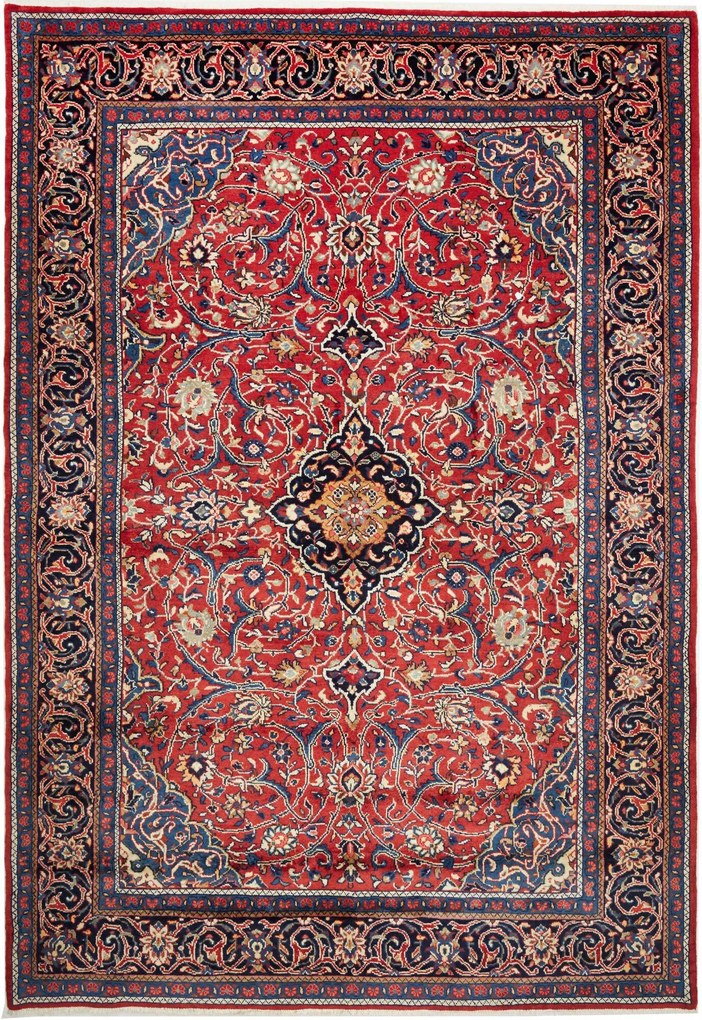 Sarouk Tappeto 310 x 210 Rosso (Iran) Annodato A Mano