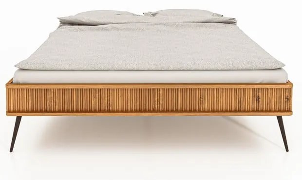 Letto matrimoniale in rovere 140x200 cm Kula - The Beds