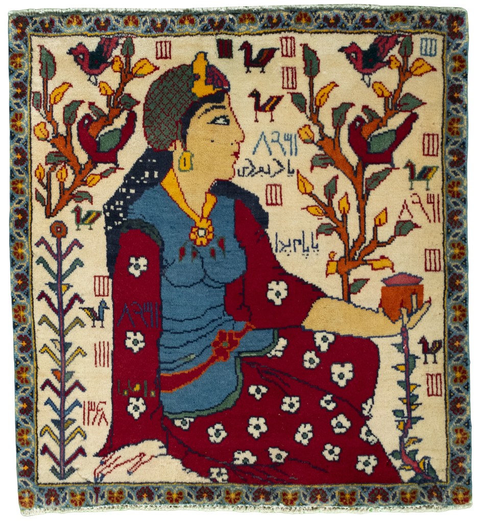 Shiraz Tappeto persiano 70x80 Rosso (Iran) Annodato A Mano