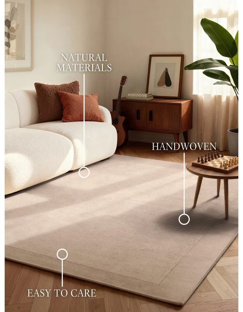 Tappeto beige in misto lana tessuto a mano 120x180 cm Kari – Villeroy&amp;Boch