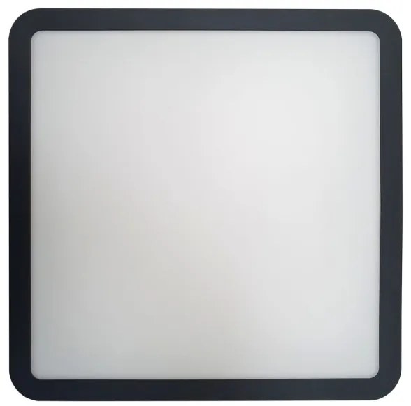 Plafoniera LED da bagno con sensore ELLÉ LED/24W/230V 26x26 cm IP54 antracite