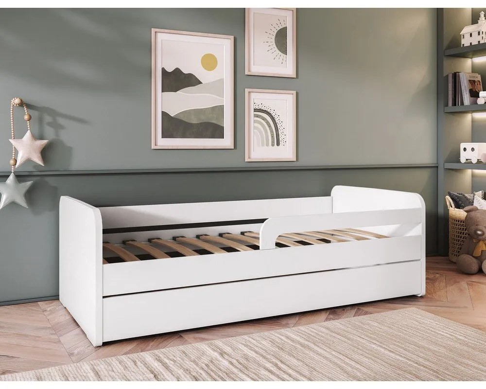 Letto da bambini bianco con rete inclusa 80x160 cm Duuli – ELTAP