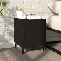 Comodino Nero in Legno Multistrato cod mxl 30876