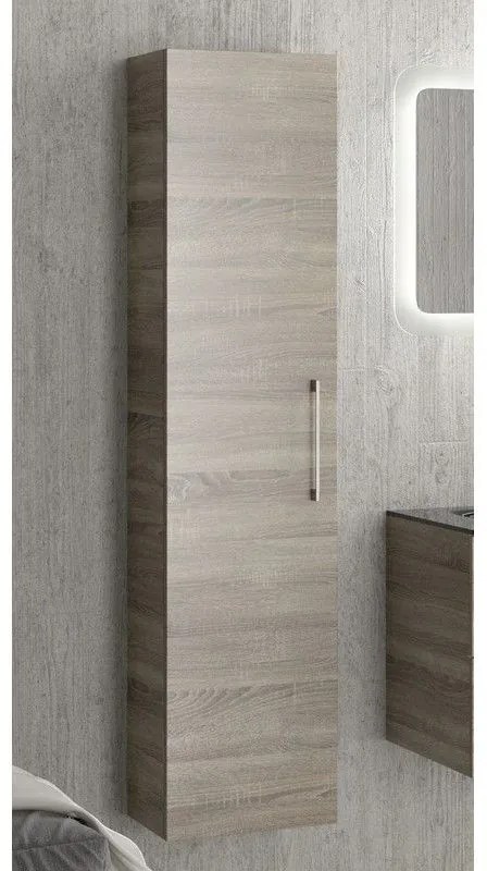 Kamalu - colonna bagno 160cm con maniglia e 4 ripiani modello el45