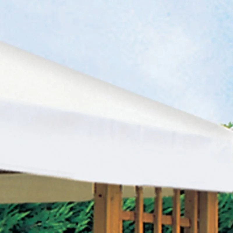 Telo di ricambio  in pvc bordo dritto bianco L 400 x L 400 cm