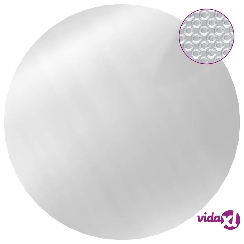 vidaXL Copertura per Piscina Argento 250 cm PE