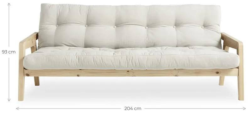 Divano letto bianco 204 cm Grab - Karup Design