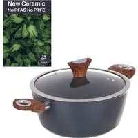 Casseruola 24 cm con coperchio ottanio New Ceramic