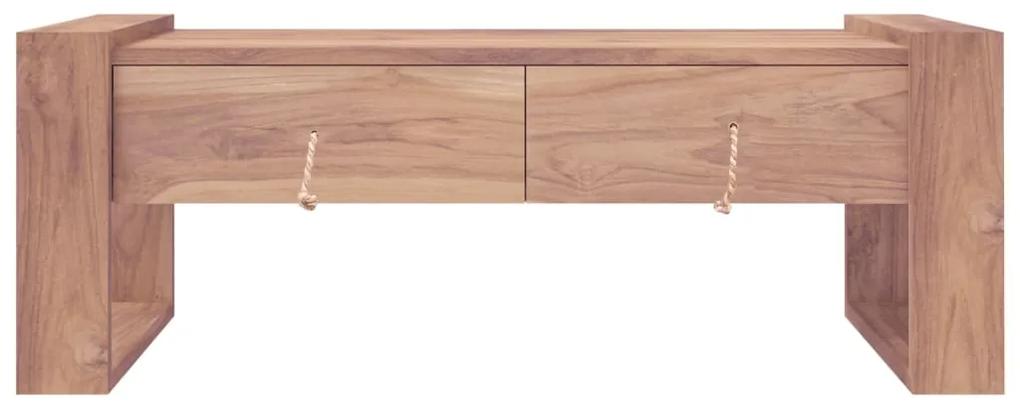 Tavolino da caffè 110x60x40 cm in legno massello di teak