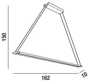 Sospensione orientabile in metallo verniciato bianco (ULTIMI DISPONIBILI - N°1)