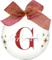 Pallina natale con nome Gabriele 10cm