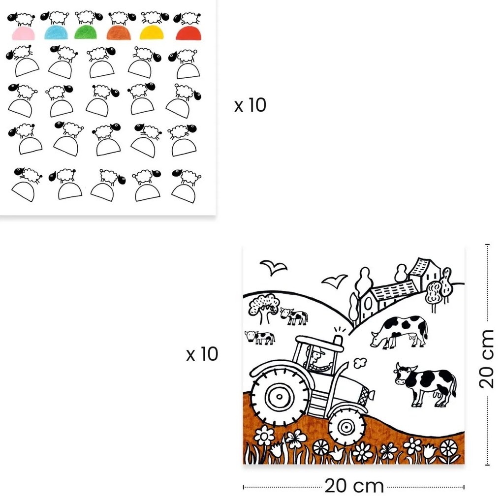 Disegni da colorare e giochi sul tema della fattoria