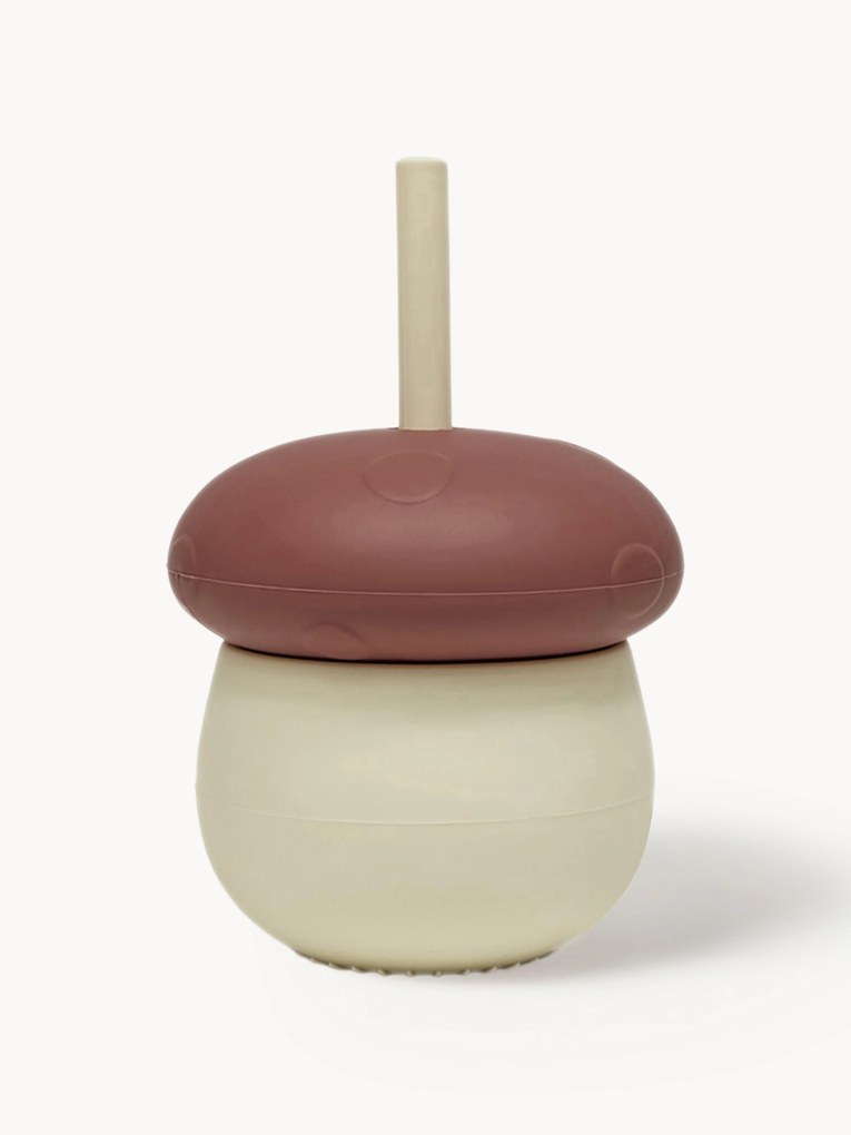 Tazza per bambini con cannuccia Mushroom